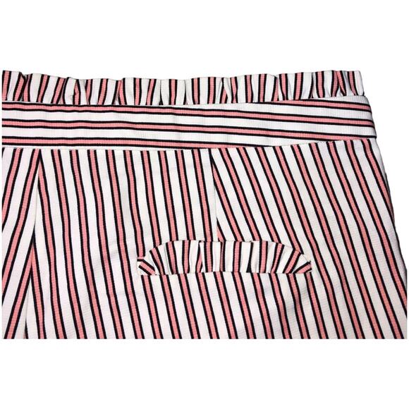 JADE by Melody Tam Striped Ruffle Trimmed Shorts 14 NWT - Picture 4 of 7